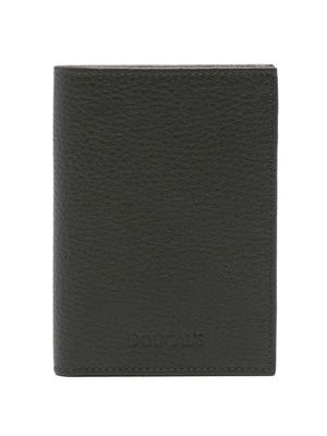 Doucal's logo-debossed leather wallet - Grey