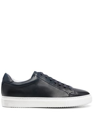 Doucal's low-top leather sneakers - Blue