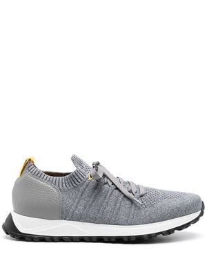 Doucal's mélange knitted sneakers - Grey