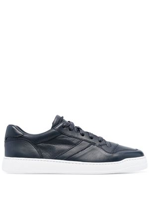 Doucal's panelled low-top sneakers - Blue