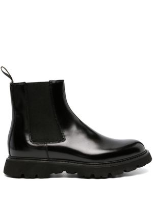 Doucal's patent-leather Chelsea boots - Black