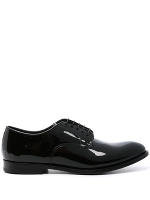 Doucal's patent-leather derby shoes - Black