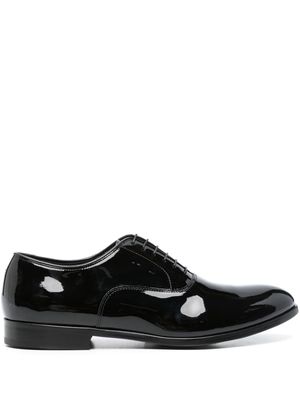 Doucal's patent-leather oxford shoes - Black