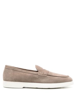Doucal's penny-slot suede loafers - Grey