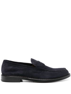 Doucal's penny suede loafers - Blue