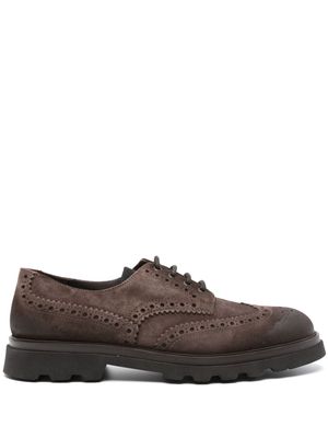 Doucal's Sally suede brogues - Brown