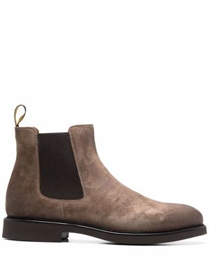 Doucal's side-panelled ankle boots - Brown