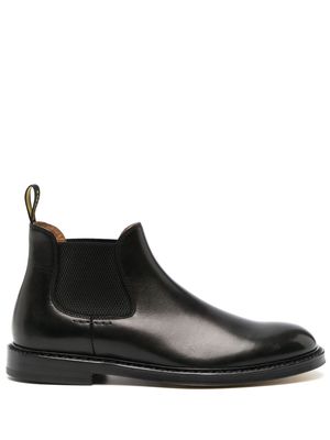 Doucal's slip-on leather ankle boots - Black