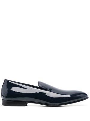 Doucal's slip-on leather loafers - Blue
