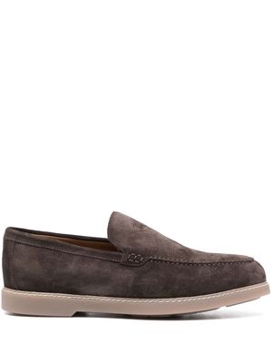 Doucal's slip-on suede loafers - Brown