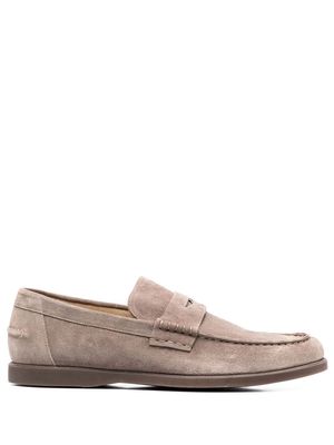 Doucal's slip-on suede loafers - Neutrals