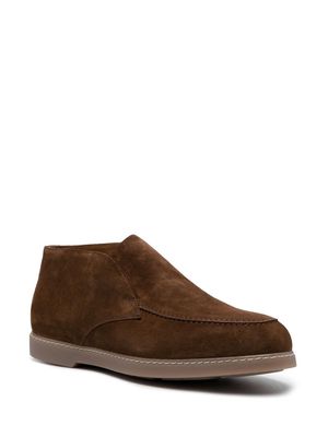 Doucal's slip-on suede monk shoes - Brown
