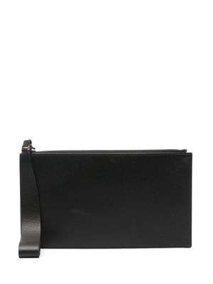 Doucal's smooth leather cardholder - Black