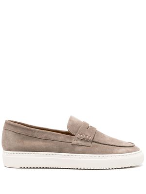 Doucal's suede penny loafers - Neutrals