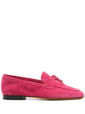 Doucal's tassel-detailed suede loafers - Pink