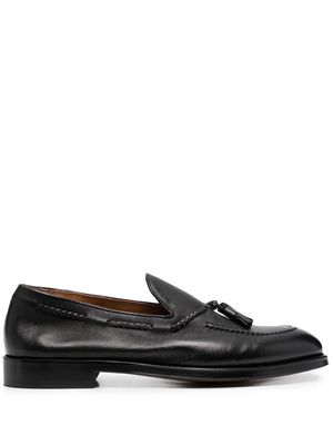 Doucal's tassel-trim leather loafers - Black