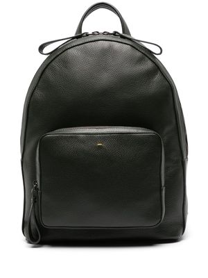 Doucal's tumbled leather backpack - Green
