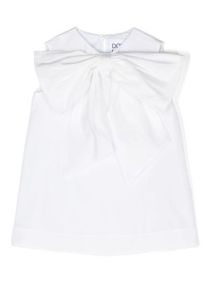 Douuod Kids bow-detail A-line dress - White