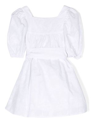 Douuod Kids bow fastening dress - White