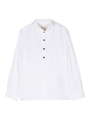 Douuod Kids button-placket long-sleeve shirt - White