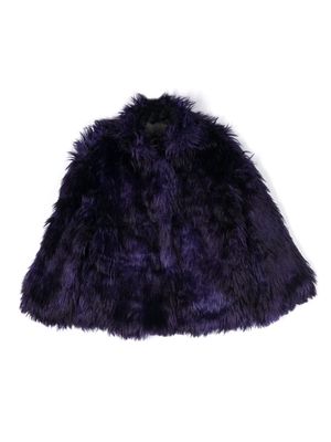 Douuod Kids Cordelia faux-fur jacket - Purple