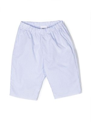 Douuod Kids cotton pinstripe shorts - White