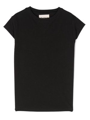 Douuod Kids crew neck short-sleeved T-shirt - Black