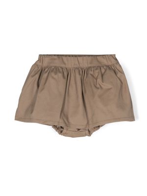 Douuod Kids elasticated-waistband miniskirt - Brown