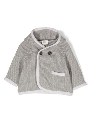Douuod Kids knitted double-breasted jacket - Grey