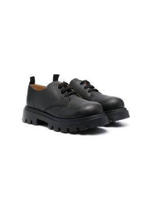 Douuod Kids lace-up leather shoes - Black