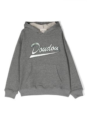 Douuod Kids logo lettering hoodie - Grey