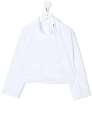 Douuod Kids long-sleeve poplin shirt - White