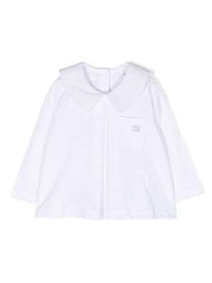 Douuod Kids peter pan-collar cotton blouse - White