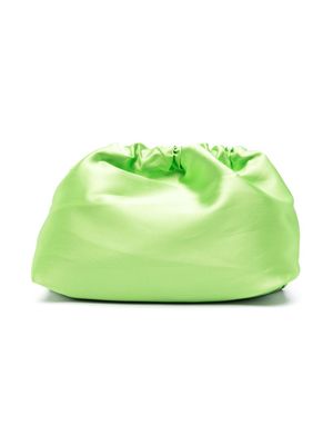 Douuod Kids satin finish ruched bag - Green