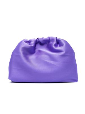 Douuod Kids satin finish ruched bag - Purple