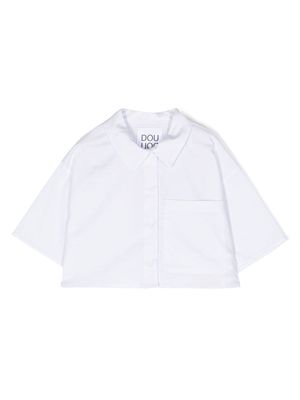 Douuod Kids short-sleeve cotton shirt - White