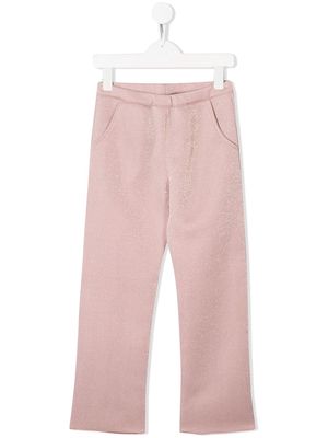 Douuod Kids straight leg trousers - Pink