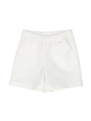 Douuod Kids stretch-cotton elasticated shorts - White