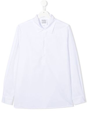 Douuod Kids TEEN classic-collar shirt - White