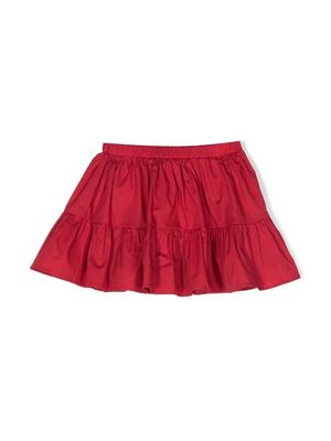 Douuod Kids tiered cotton mini skirt