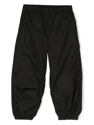 Douuod Kids zip-pocket elasticated-waist trousers - Black