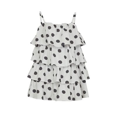 Douuod Short Polka Dot Dress