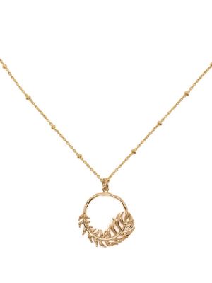 DOWER AND HALL Angel Feather pendant necklace - Gold