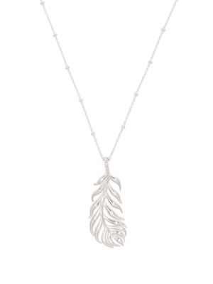 DOWER AND HALL Angel feather pendant necklace - Silver
