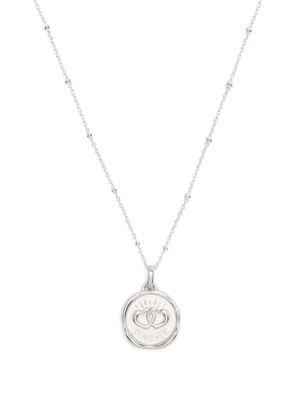 DOWER AND HALL Forever Hearts Talisman silver necklace