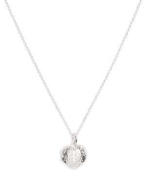 DOWER AND HALL Hear Lumiere locket necklace - Silver