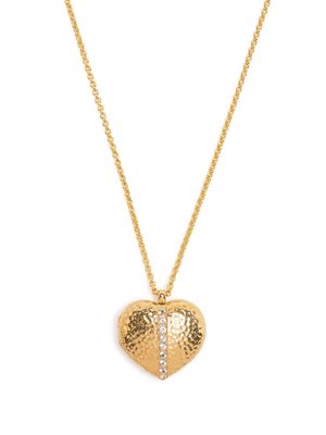 DOWER AND HALL Heart Lumiere pendant necklace - Gold