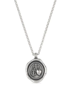 DOWER AND HALL Hope medallion sterling-silver necklace