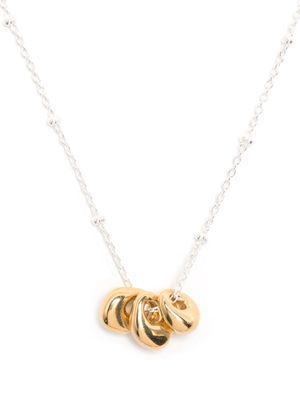 DOWER AND HALL Nugget Trio pendant necklace - Gold