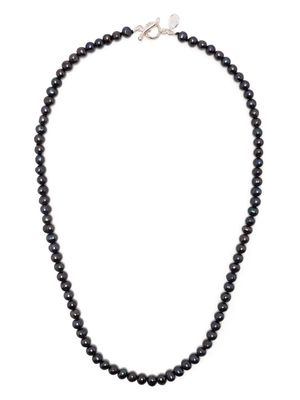 DOWER AND HALL Peacock pearl necklace - Grey